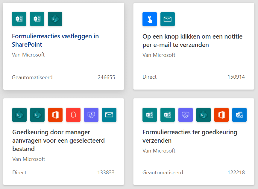 Power Automate voorbeelden