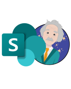 Ondersteunende Afbeeldingen verticaal (5) Logo's van SharePoint en TeamsProfessors.