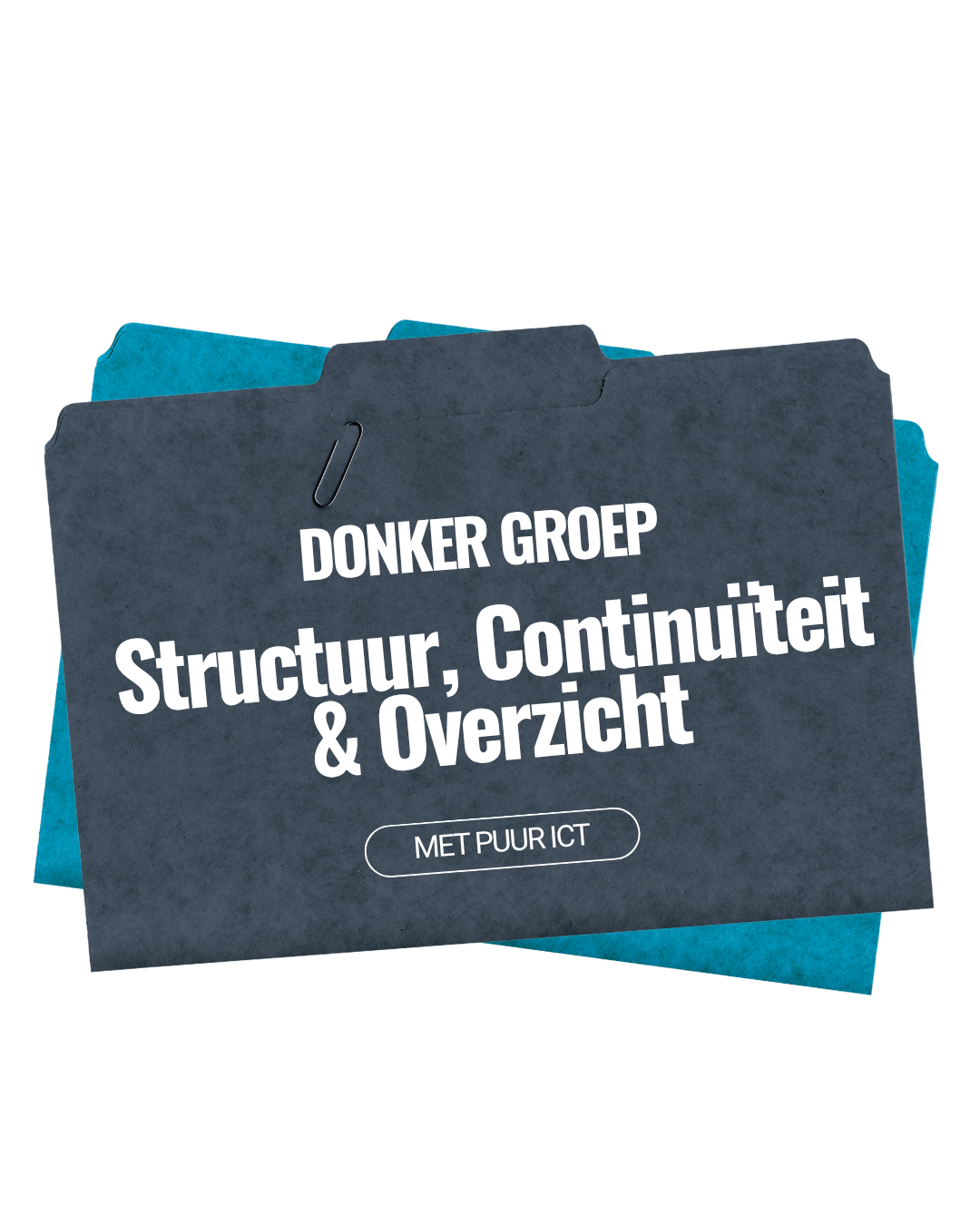 Ondersteunende Afbeeldingen verticaal (7) 2 folders op elkaar die de case van Donkergroep representeert.